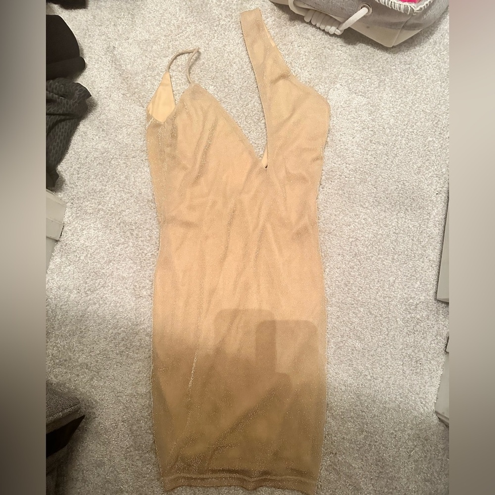 Superdown Beige Halter Mini Dress - Picture 5 of 5